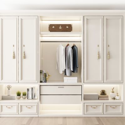 简欧衣柜摆件组合