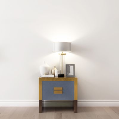 现代台灯床头柜