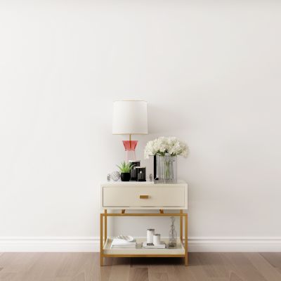 现代台灯床头柜