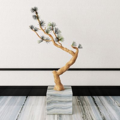 新中式植物盆栽