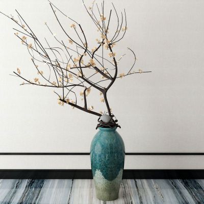 新中式花瓶花卉