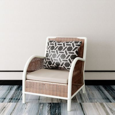 新中式单人藤椅