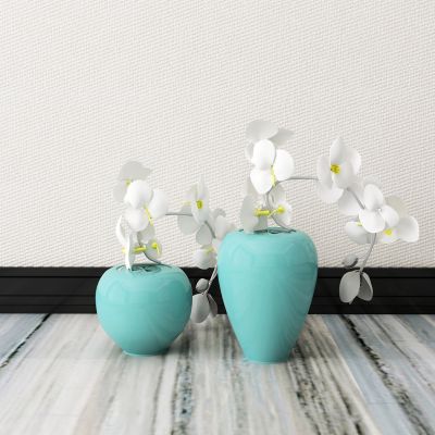 新中式花瓶花卉