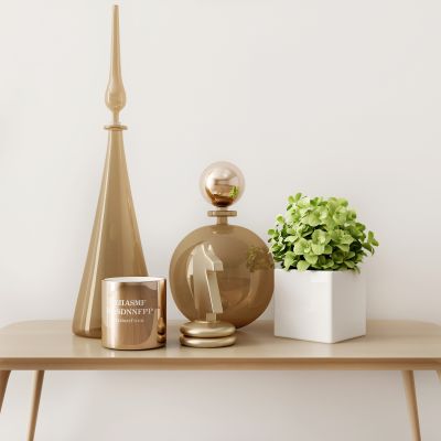 现代盆栽摆件组合