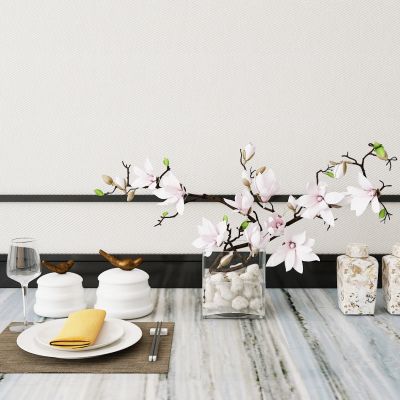 新中式餐具摆件组合