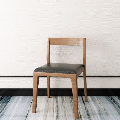 新中式实木单椅