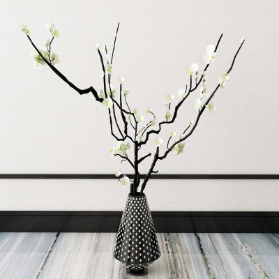 新中式装饰花瓶花卉