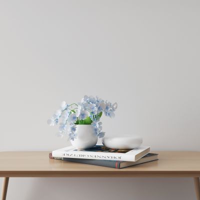 现代书籍花瓶摆件组合