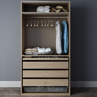 衣柜，衣服，抱枕