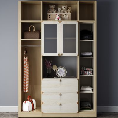 衣柜，衣服，抱枕