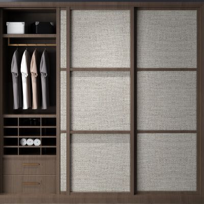 衣柜，衣服，抱枕