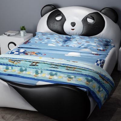 双人床， 儿童床