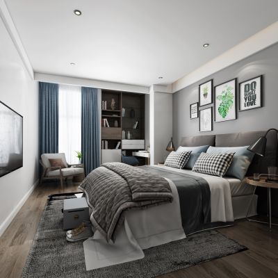 北欧卧室电视装饰画2014vr3.2