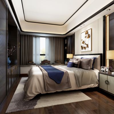 现代混搭卧室