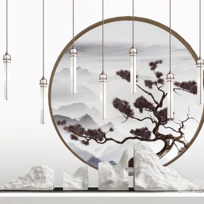 新中式端景组合