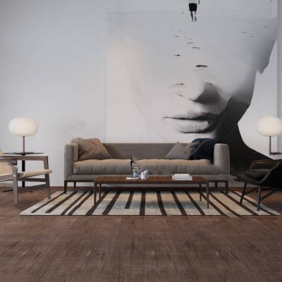 现代简约装饰画、沙发组合