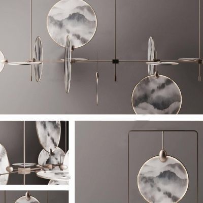 新中式吊灯组合