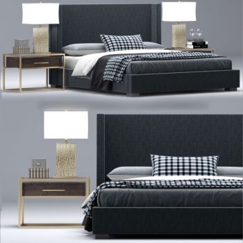 后现代双人床组合