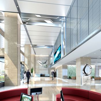 现代办公楼大堂