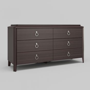 美式古典实木边柜