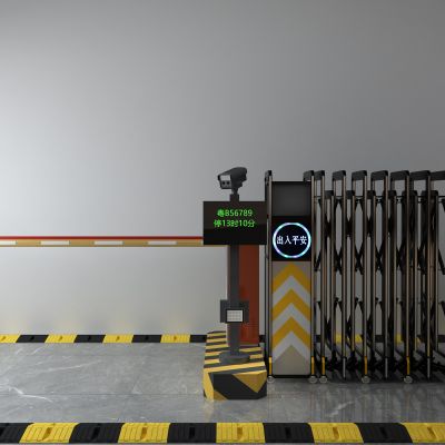 停车杆，电动门