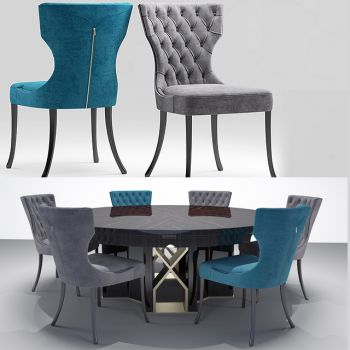 美式简约冷淡风餐桌组合