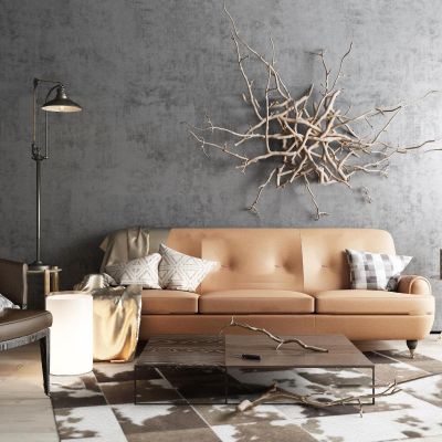 工业风沙发茶几组合