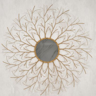 意大利Garda Decor后现代树枝圆形装饰镜