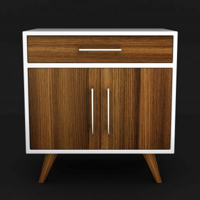现代简约实木床头柜