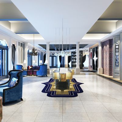 现代展览会客区