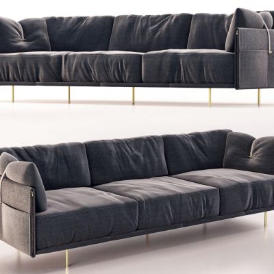 现代简约多人沙发