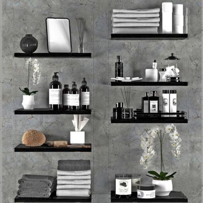 现代简约浴室摆件组合