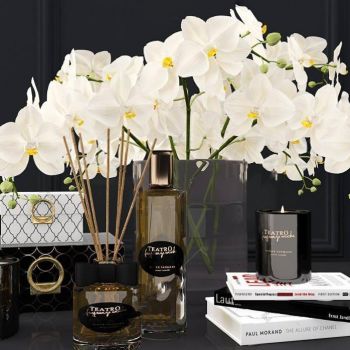 欧式书本、香水鲜花装饰摆件