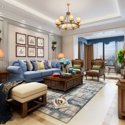 美式现代客厅