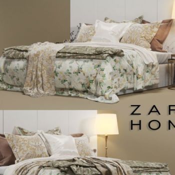 乡村田园卧室双人床