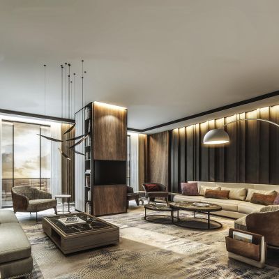 现代客厅餐厅