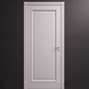 现代简约白色木纹门（Corona）