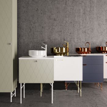 现代北欧卫浴台盆柜子组合