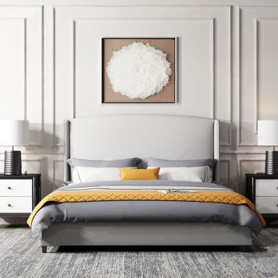 现代简约双人床组合