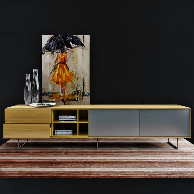 新中式电视柜组合