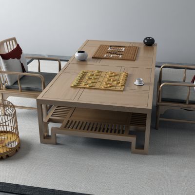 茶桌，围棋，象棋