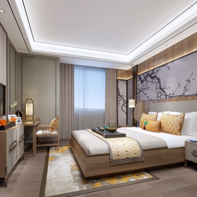 新中式卧室