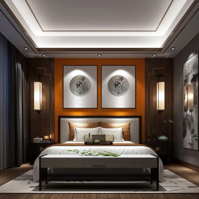 新中式卧室