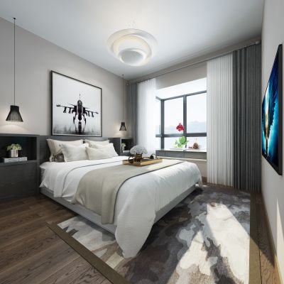 现代卧室