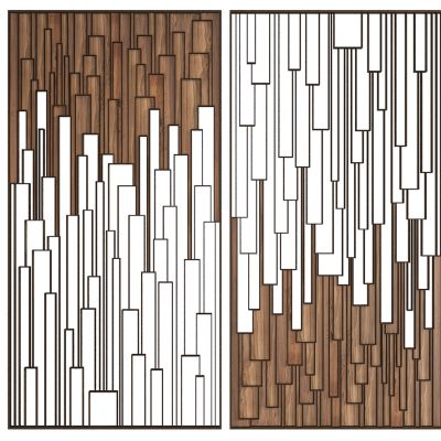 现代中式屏风隔断