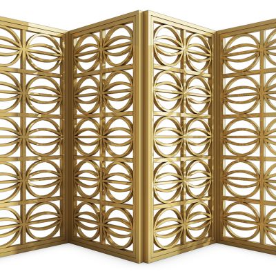 新中式隔断花艺组合