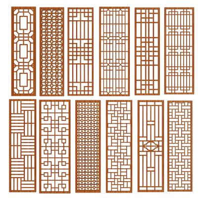 新中式屏风花格