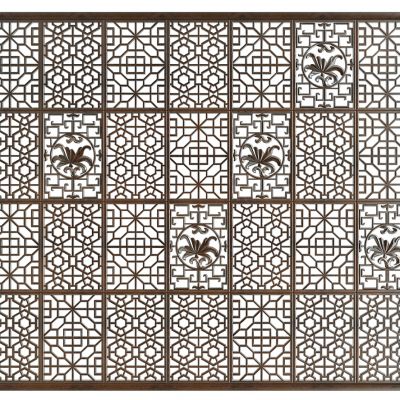 新中式创意花格屏风