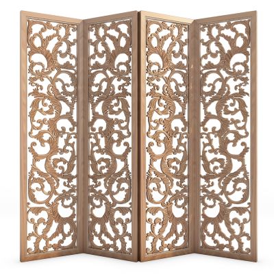 宫廷一号欧式雕花屏风