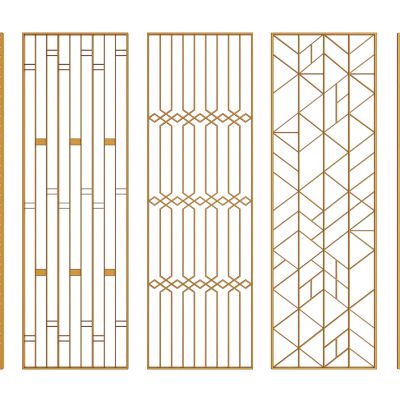 新中式屏风隔断组合